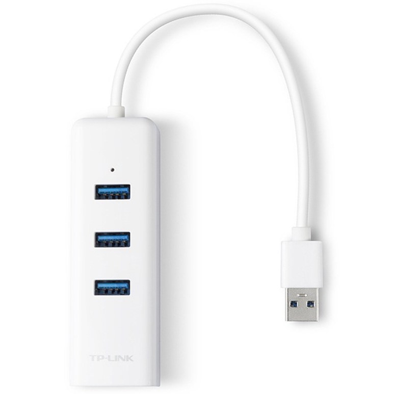 هاب USB سه پورت و کارت شبکه تی پی-لینک مدل UE330