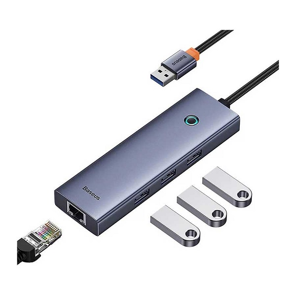 هاب USB 3.0 چهار پورت باسئوس مدل Flite B0005280A813-01