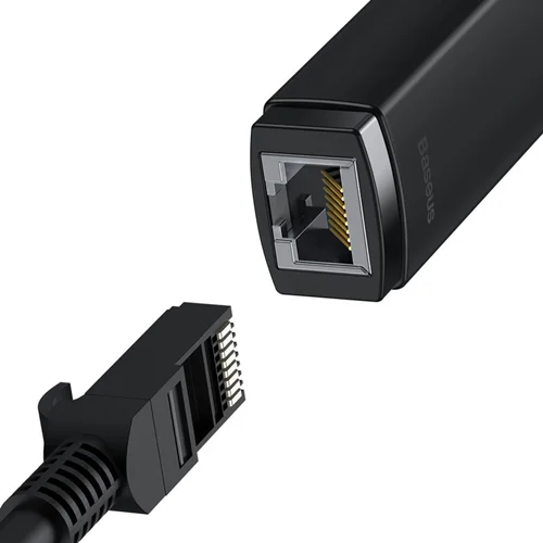 کابل تبدیل USB-C به LAN باسئوس مدل WKQX000201 100Mbps