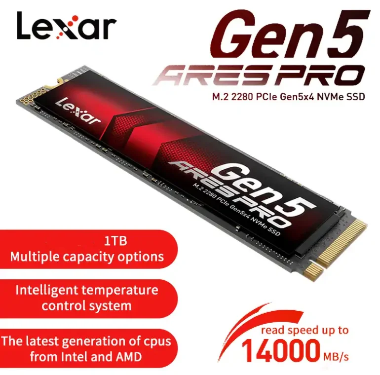 اس اس دی اینترنال لکسار مدل ARES PRO 1TB GEN5 14000MHz