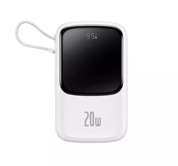 پاوربانک 20 وات بیسوس مدل PPQD020001 ظرفیت 10000 میلی آمپر