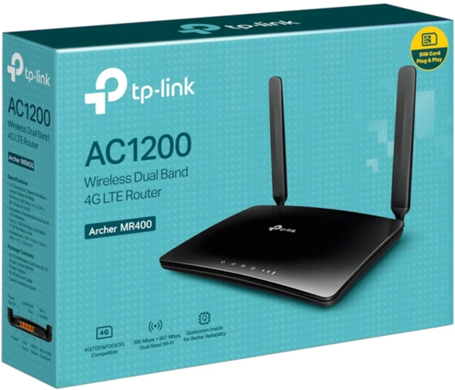 Archer MR400 AC1200 Wireless Dual Band 4G LTE Router